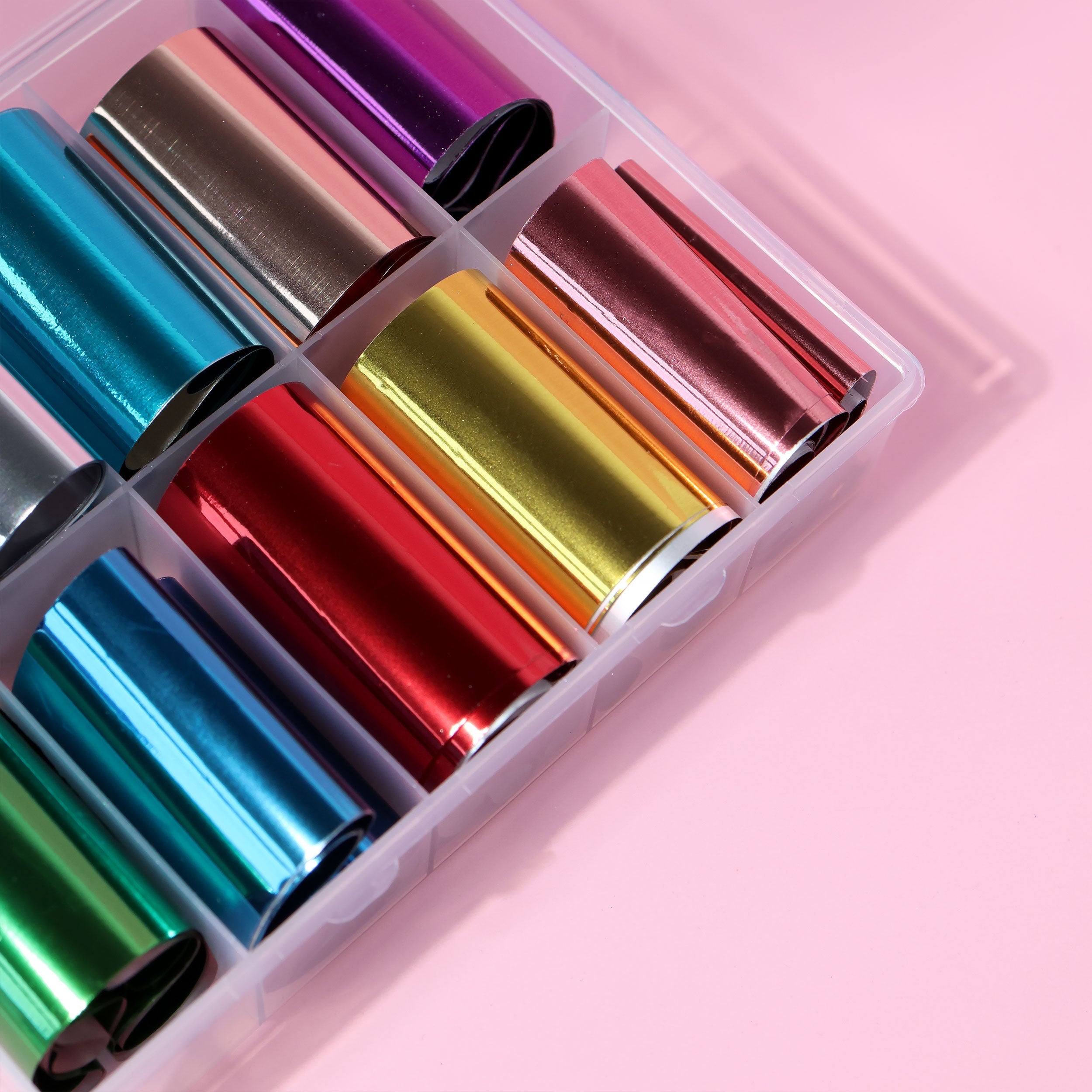 neglefolie i mange farver – transfer nail foil