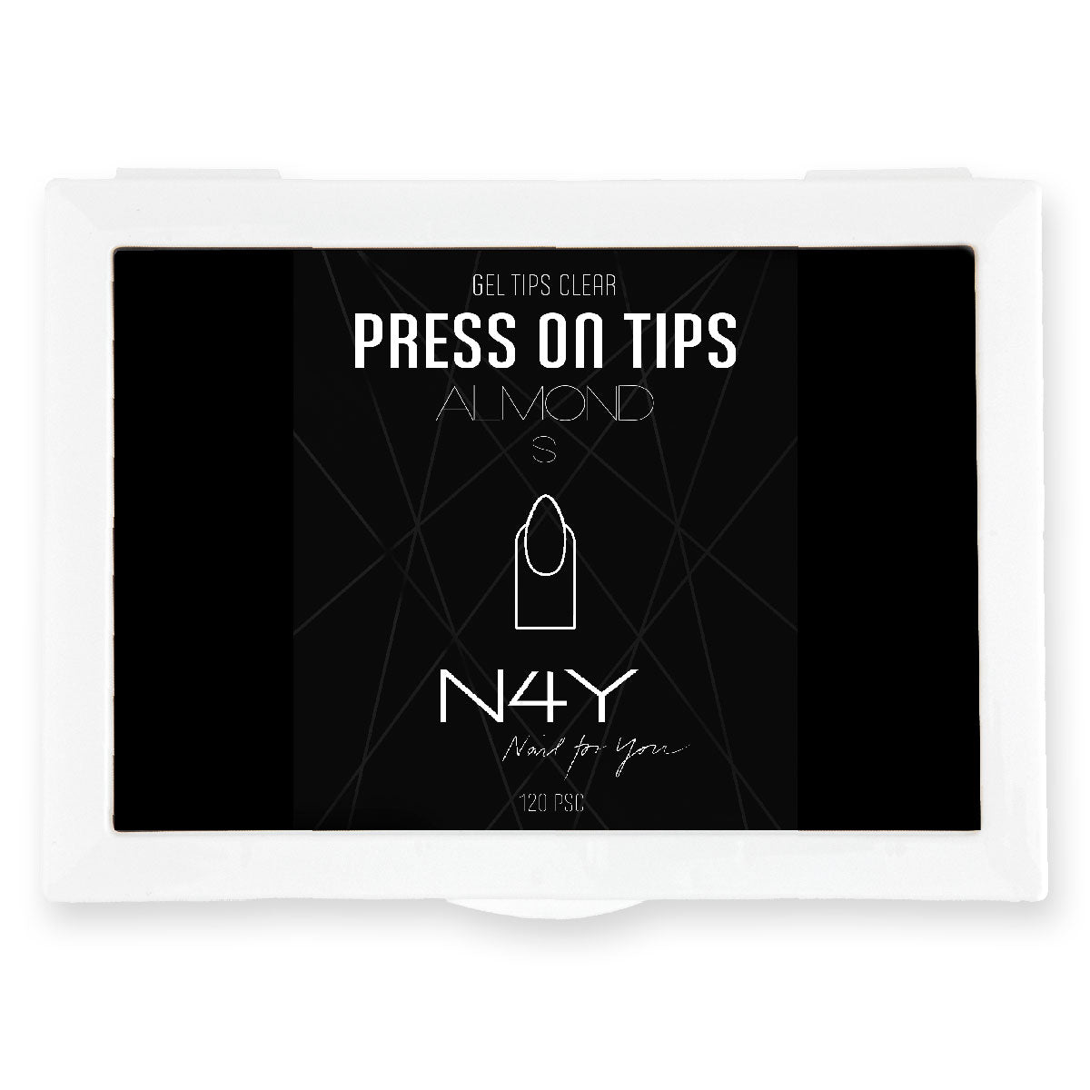 N4Y Press on Mandel Klar- 120 stk.