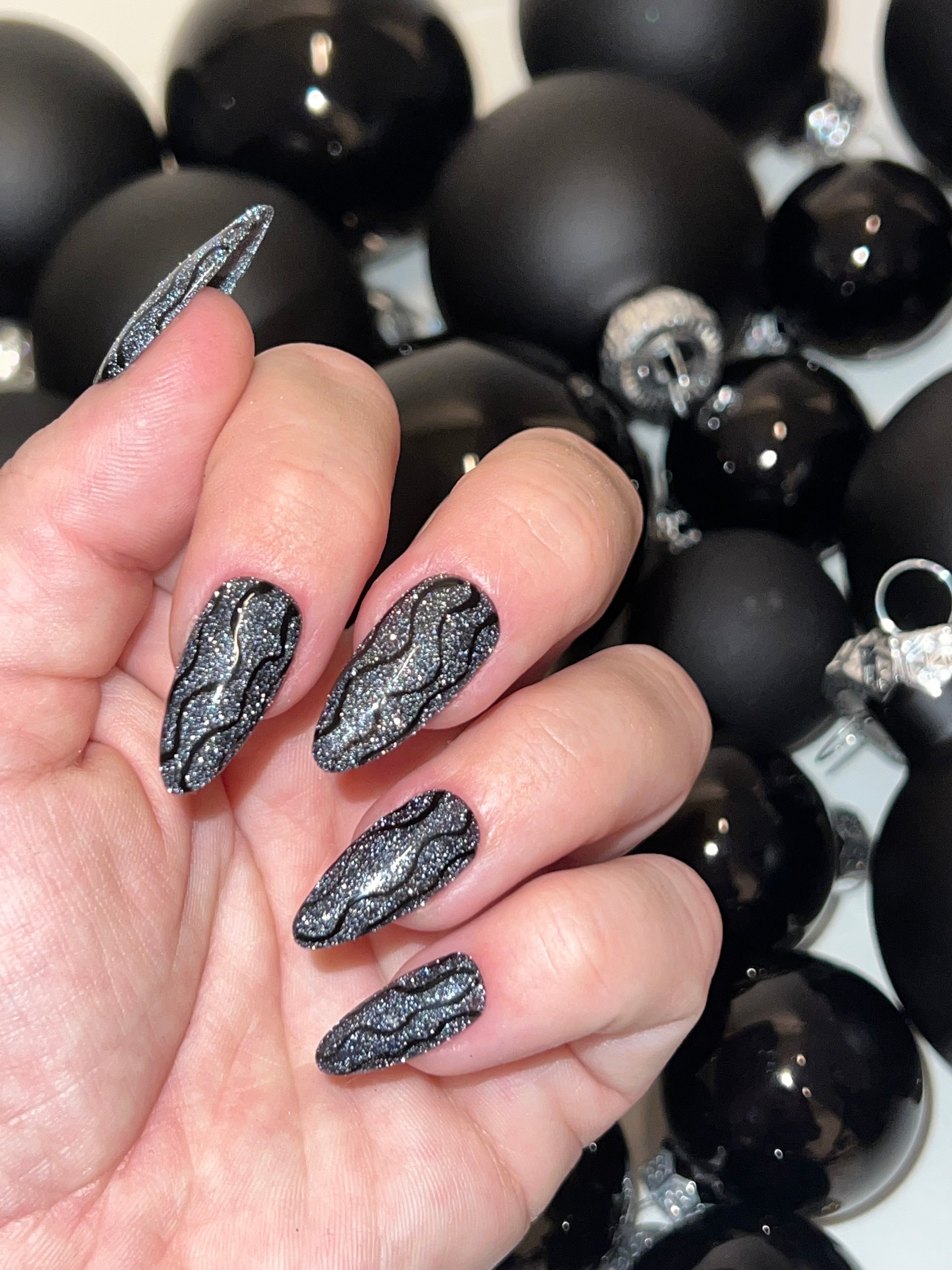 Nytårs negle - negle nailart - gelpolish