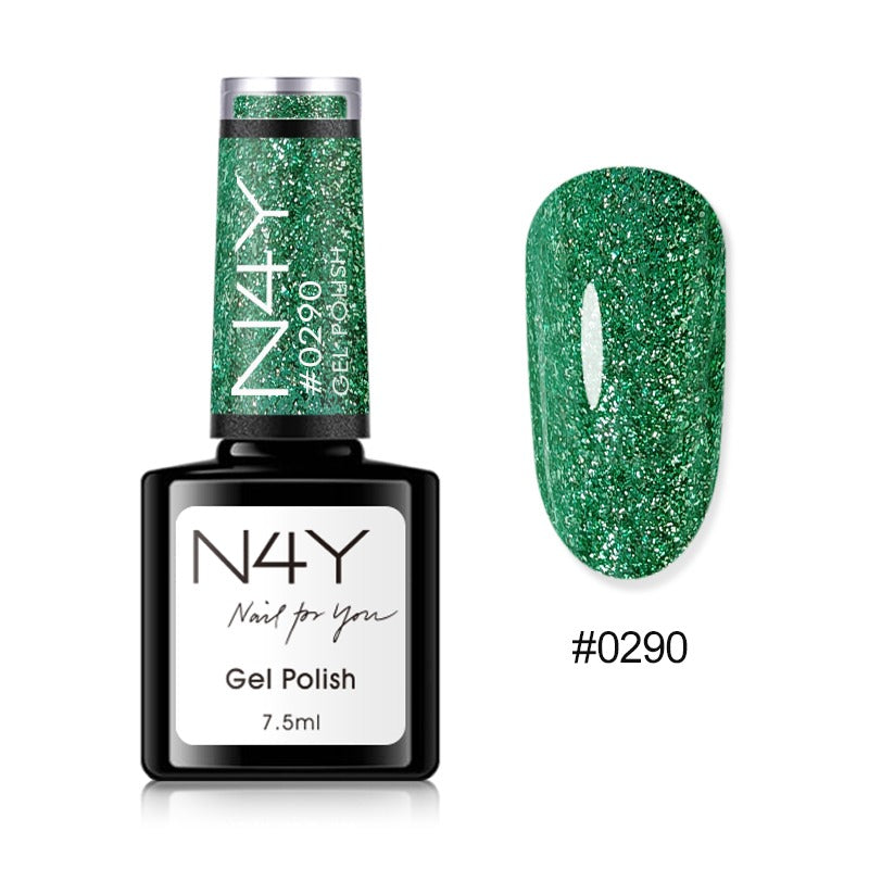 Gel Polish Sparkly Green