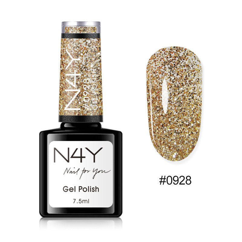 Gel Polish Gold Glitter