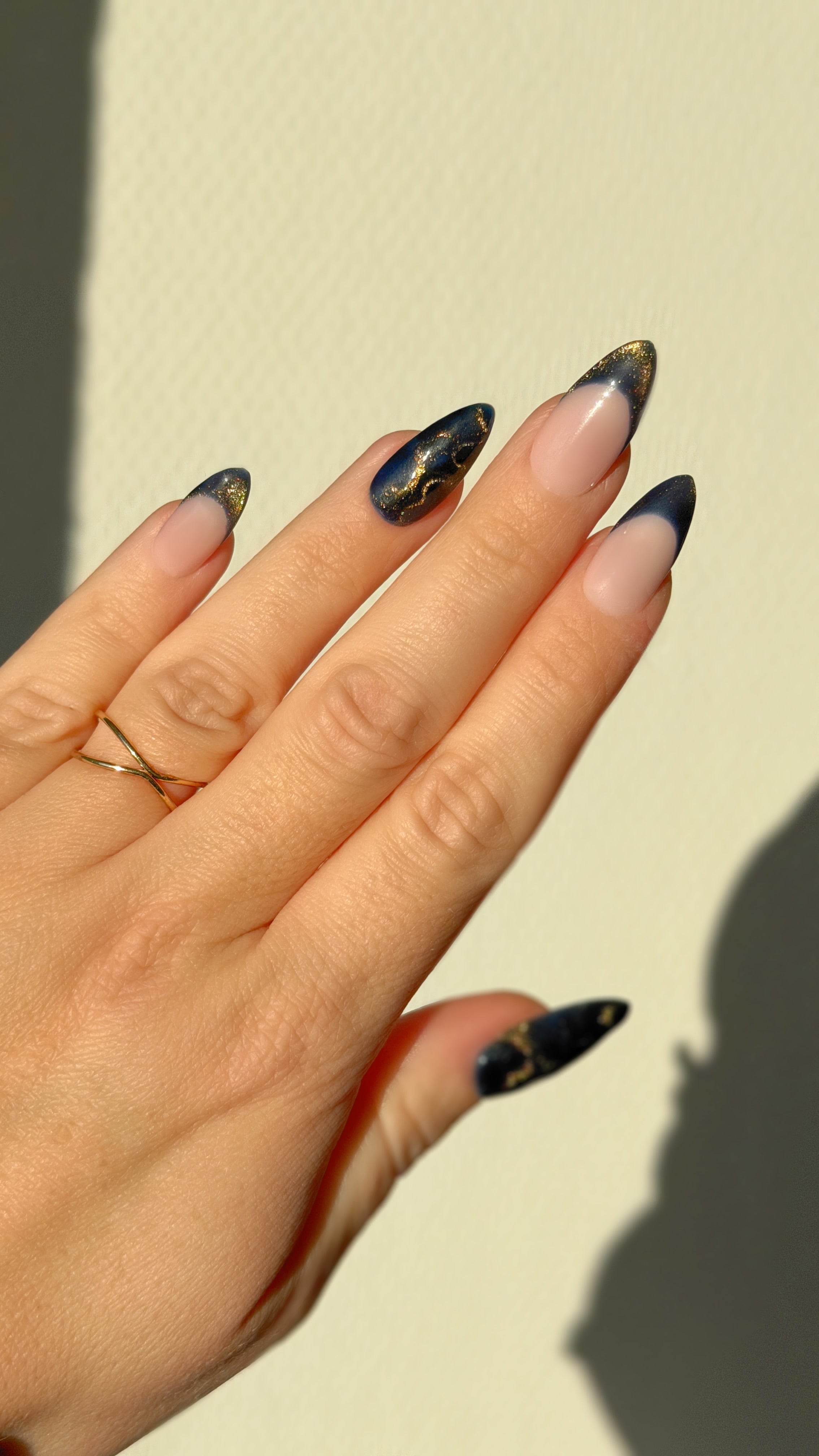 Gel Polish Teal Gold