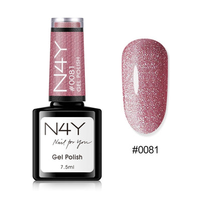 Gel Polish Purple Glitter