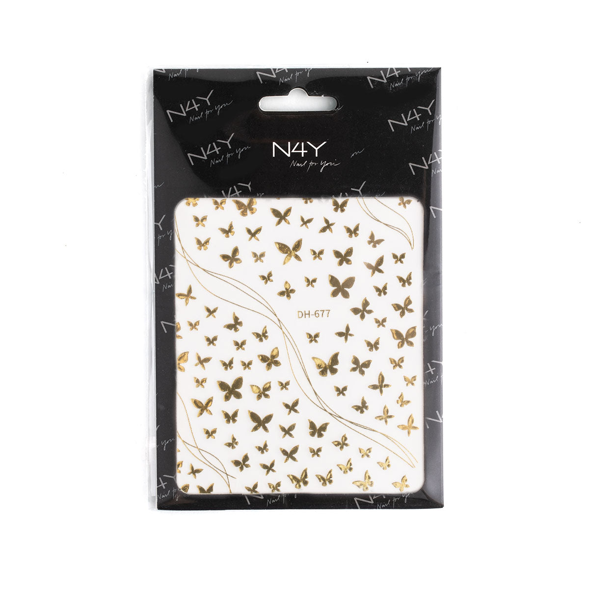 Gold butterfly sticker