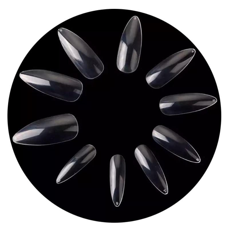 Press on Almond Clear 240 pcs